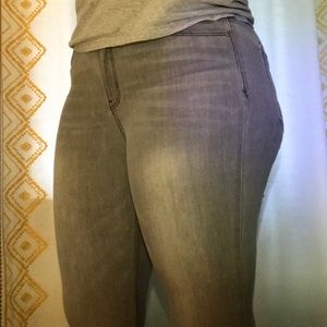 Stretchy grey skinny jeans size 11
